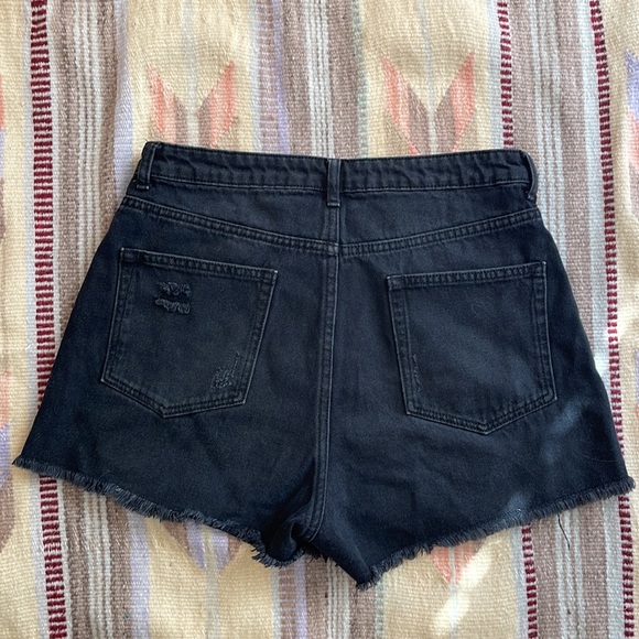 3 for $20! Black Denim Jean Shorts - Picture 3 of 4